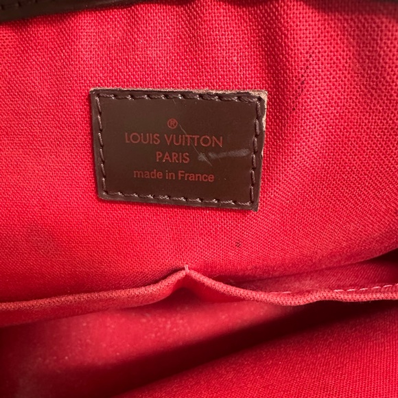 Louis Vuitton Damier Ebene Verona mid size Bag with gold accents - Picture 5 of 10